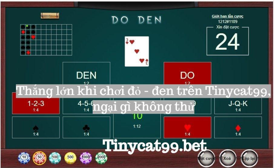 chơi đỏ đen tinycat99, cách chơi đỏ đen tinycat99, do den tinycat99, cach choi do den tinycat99